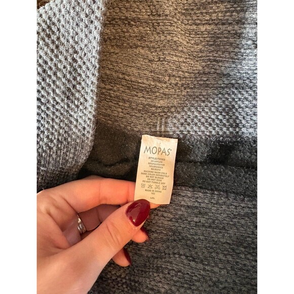 Heathered Gray Full Length Fleece Lined Mopas Leggings - Picture 2 of 3